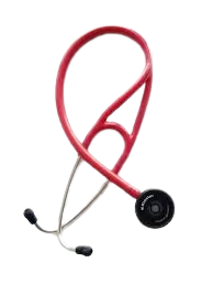 Perfecto dual head stethoscope, Red