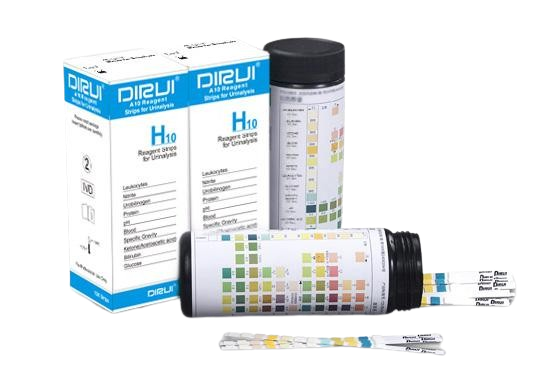 Dirui Urīna teststrēmeles, H10 parametri, 100 gb.