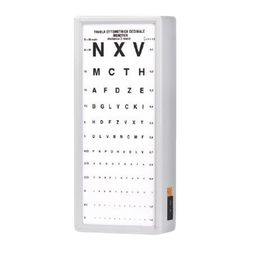 🎁️ [OTTO03] Tabula redzes asuma pārbaudei, Monoyer 3m