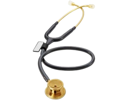 🎁️ [MDF777K-11] MDF® MD One Nerūsējošā tērauda divpusējais stetoskops - melns/apzeltīts 22K