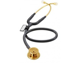 🎁️ [MDF777K-11] MDF® MD One Stainless Steel Premium Dual Head Stethoscope - 22K Gold Edition - Black